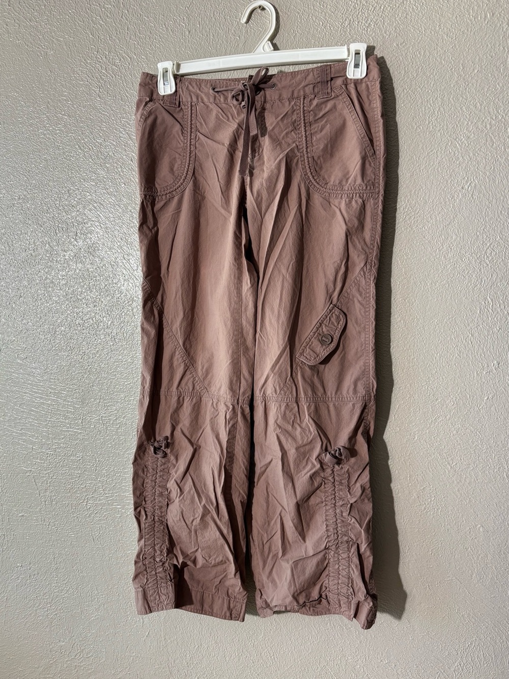 Columbia Women's Wide leg Crop Pants - Mauve Brown Hiking outdoor